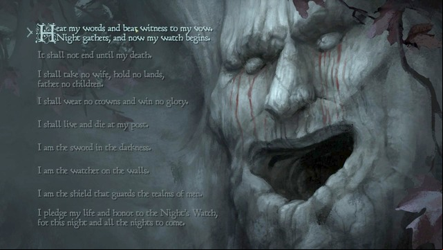 After the conversation, use the directional buttons to get to the tree - Chapter 1 | Episode 3: The Sword in the Darkness - Episode 3: The Sword in the Darkness - Game of Thrones: A Telltale Games Series Game Guide