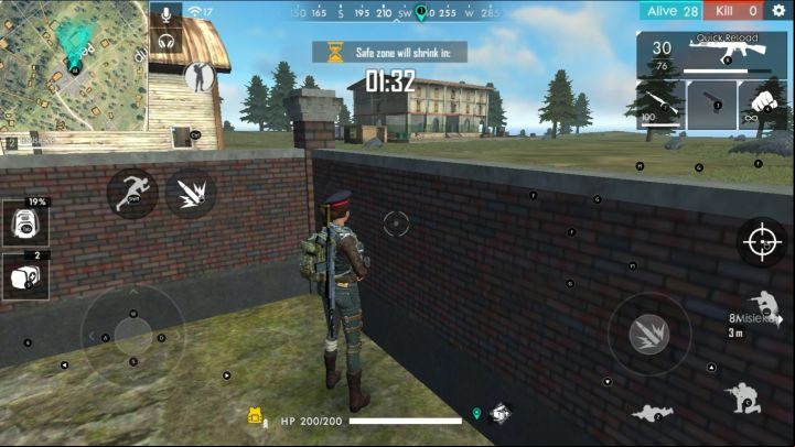 If you do not have a certain position, and a good weapon, it is worth refraining from firing at another player. - Garena Free Fire: Tips and tricks - Basics - Garena Free Fire Guide