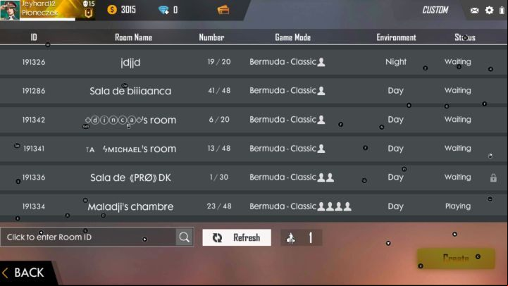 Players can also host a private server with the game mode of their choice. - Game modes | Garena Free Fire - Basics - Garena Free Fire Guide