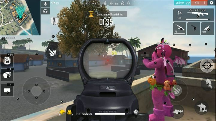 If possible, try not to attract attention to yourself and attack when you have confidence that you can eliminate the enemy. - Garena Free Fire Guide