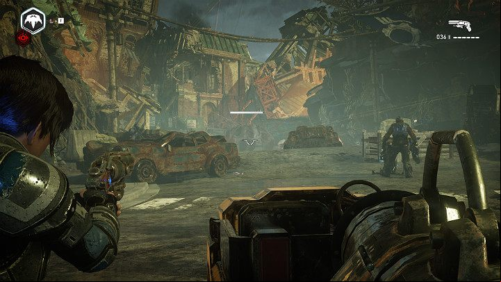 The first opponents you face are Couriers - Act 4 Chapter 1 - Homefront | Gears 5 Walkthrough - Act IV - Gears 5 Guide