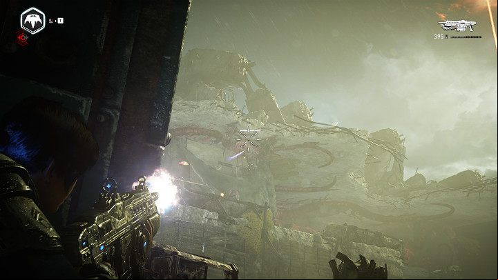 Outside, you will encounter more enemies - Act 4 Chapter 1 - Homefront | Gears 5 Walkthrough - Act IV - Gears 5 Guide