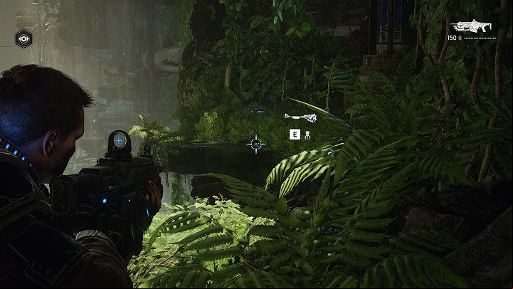 There are a few items on the tiny stone shelf on the right - Act 1 Chapter 1 - Shot in the Dark | Gears 5 Walkthrough - Act I - Gears 5 Guide