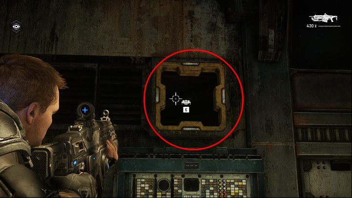 The door leading to the commanders office is closed - Act 1 Chapter 1 - Shot in the Dark | Gears 5 Walkthrough - Act I - Gears 5 Guide