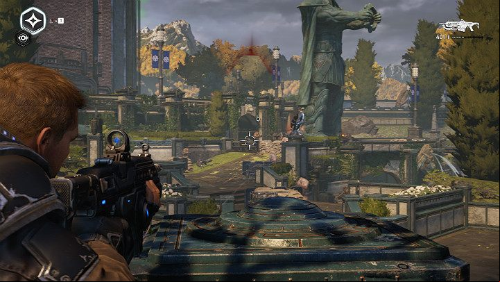 The yard is full of enemies - Act 1 Chapter 3 - This is War | Gears 5 Walkthrough - Act I - Gears 5 Guide