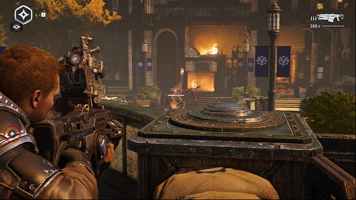 A stronger enemy will appear at the very end of the battle - Act 1 Chapter 3 - This is War | Gears 5 Walkthrough - Act I - Gears 5 Guide