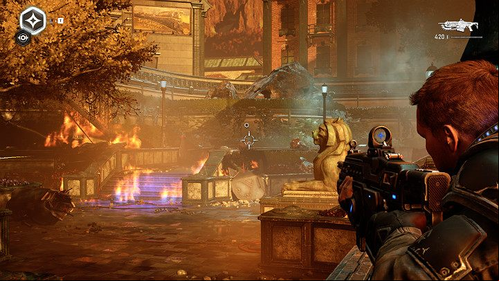 A few enemies await you near the crash site - Act 1 Chapter 4 - The Tides Turn | Gears 5 Walkthrough - Act I - Gears 5 Guide