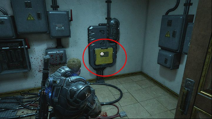 The last component is in the small room with various levers - Act 1 Chapter 4 - The Tides Turn | Gears 5 Walkthrough - Act I - Gears 5 Guide