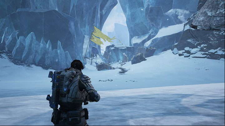The second crash site is near the first one - Act 2 Chapter 4 - The Source of It All | Gears 5 Walkthrough - Act II - Gears 5 Guide