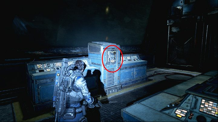 Go downstairs and let Jack connect with the computer - Act 2 Chapter 4 - The Source of It All | Gears 5 Walkthrough - Act II - Gears 5 Guide