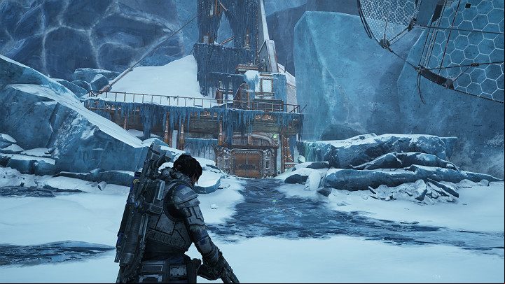 The substation of the East comm tower is ahead - Act 2 Chapter 4 - The Source of It All | Gears 5 Walkthrough - Act II - Gears 5 Guide