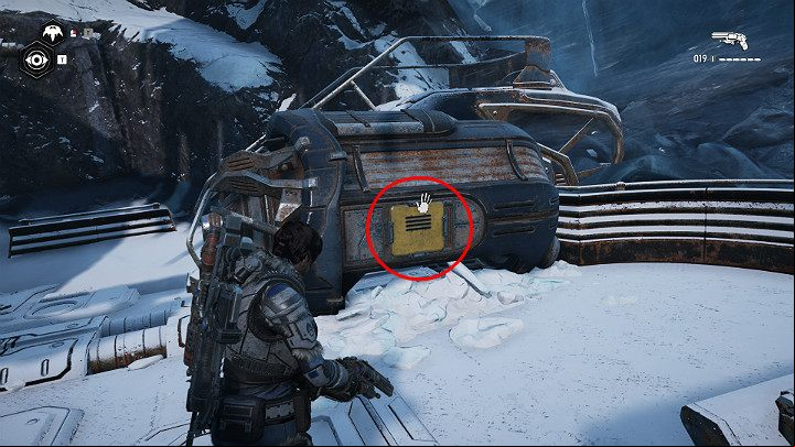 As soon as you climb the ladder and try to reach the stash presented in the picture above, the opponents will start storming your position - Act 2 Chapter 4 - The Source of It All | Gears 5 Walkthrough - Act II - Gears 5 Guide
