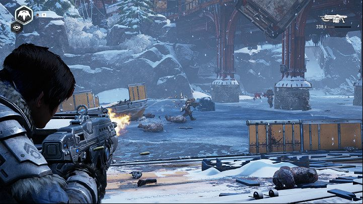 Enemies will attack you from every direction - Act 2 Chapter 4 - The Source of It All | Gears 5 Walkthrough - Act II - Gears 5 Guide