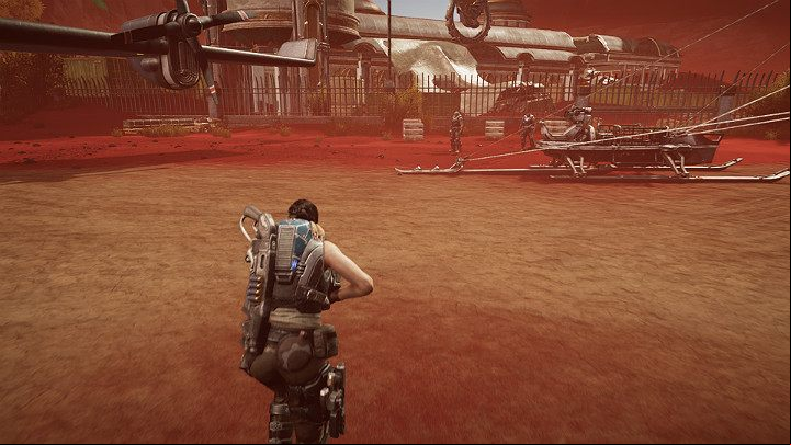 Enter the vehicle and go to the place marked on the map - to the rocket hangar - Act 3 Chapter 1 - Fighting Chance | Gears 5 Walkthrough - Act III - Gears 5 Guide