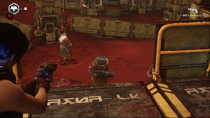 Once you deal with the enemy unit, go to the short wall on the right - it leads to a well-hidden room - Act 3 Chapter 2 - Rocket Plan | Gears 5 Walkthrough - Act III - Gears 5 Guide