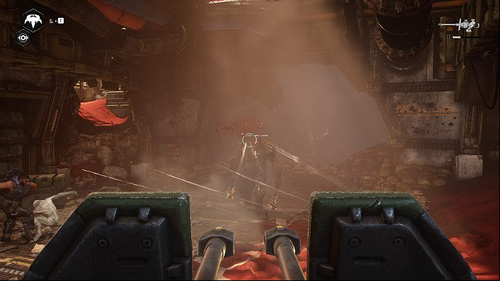 Crystal warden is the last enemy - to knock his helmet off first and then shoot at his head - Act 3 Chapter 2 - Rocket Plan | Gears 5 Walkthrough - Act III - Gears 5 Guide