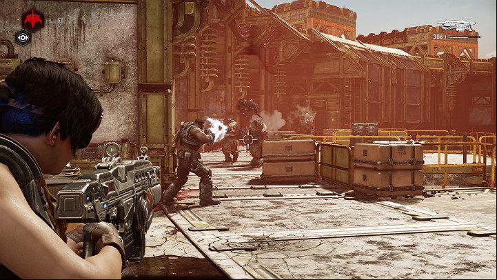 Prepare yourself - there are many enemies in the new location - Act 3 Chapter 2 - Rocket Plan | Gears 5 Walkthrough - Act III - Gears 5 Guide