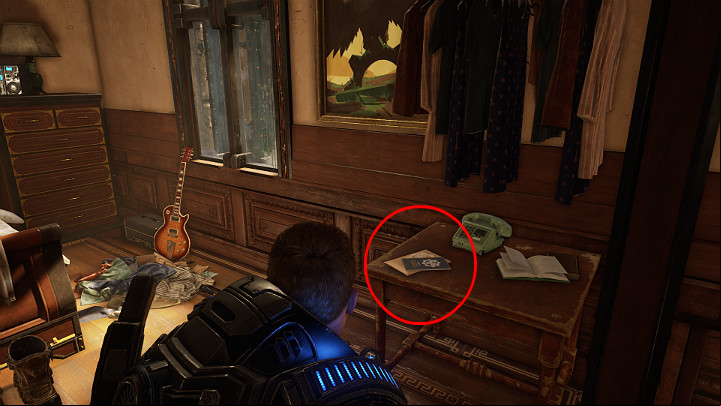 You can get this collectible after reaching the room with civilians - Act 1 Chapter 3 - This is War | Gears 5 Collectibles - Act I - Gears 5 Guide