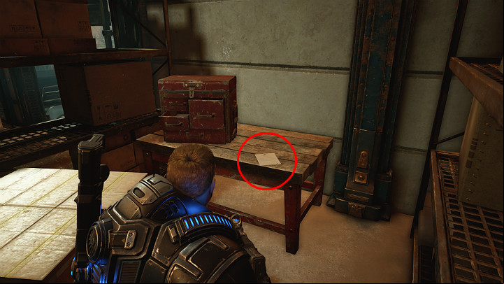 When you reach the entrance to the hotel, go down the ramp and jump into the loading dock - Act 1 Chapter 4 - The Tide Turns | Gears 5 Collectibles - Act I - Gears 5 Guide