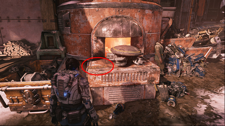 Another collectible can be obtained during a walk through the village - Act 2 Chapter 1 - Recruitment Drive | Gears 5 Collectibles - Act II - Gears 5 Guide
