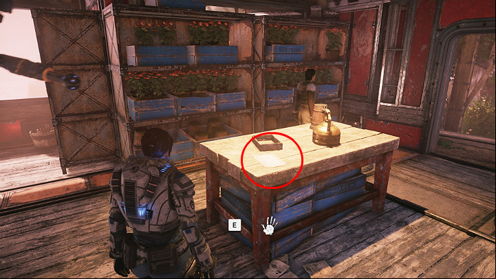 The next collectible is on the desk in the saplings building - Act 2 Chapter 1 - Recruitment Drive | Gears 5 Collectibles - Act II - Gears 5 Guide