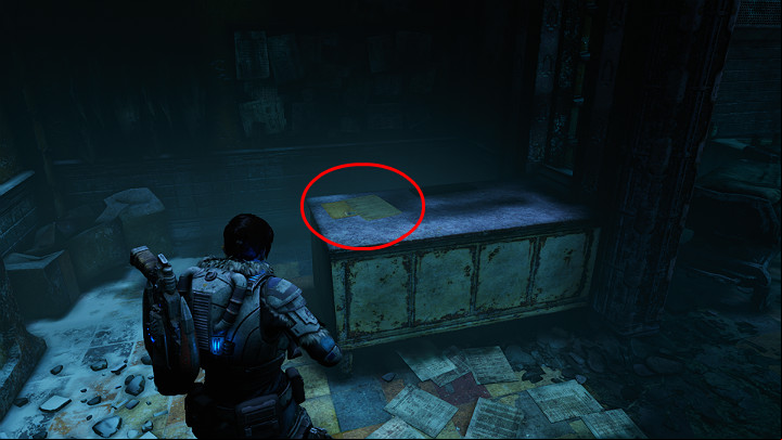 The first collectible of the third chapter can be found immediately after entering the New Hope research center - Act 2 Chapter 3 - Forest for the Trees | Gears 5 Collectibles - Act II - Gears 5 Guide