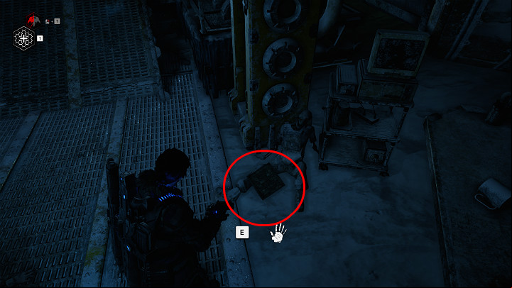 You can get the board immediately after ing through the room with cryogenic turrets - Act 2 Chapter 5 - Dirtier Little Secrets | Gears 5 Collectibles - Act II - Gears 5 Guide