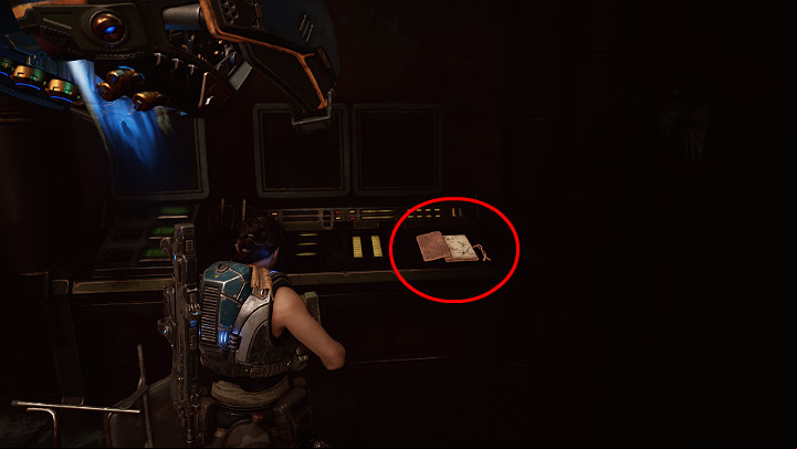 After fighting the enemies besieging the water supply, go to the room at the top - Act 3 Chapter 3 - Some Assembly Required | Gears 5 Collectibles - Act III - Gears 5 Guide