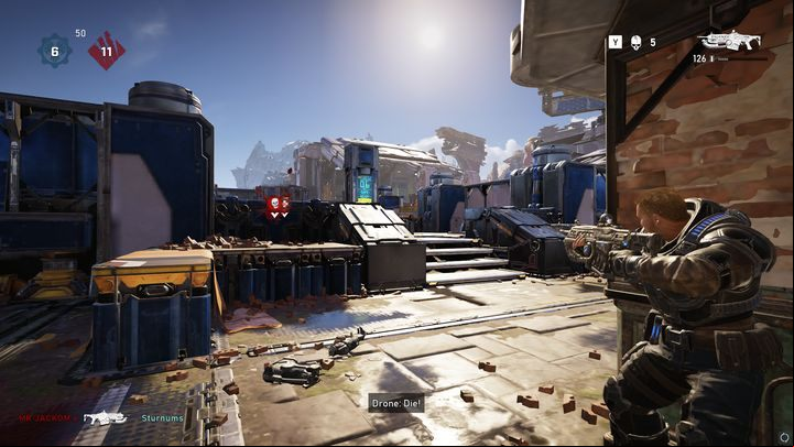 Leaning forward to make a few shots can be risky - General Tips to Gears 5 - Basics - Gears 5 Guide