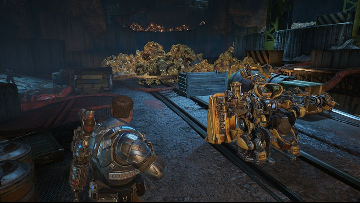 Driving a mech is pure fun. - Act 4:1 - The Great Escape | Walkthrough - Walkthrough - Gears of War 4 Game Guide