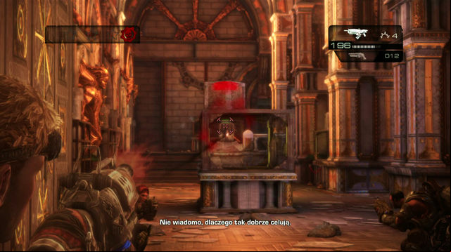There is a declassified mission symbol on the left wall - Kaskur Wing - Museum Of Military Glory - Gears of War: Judgment - Game Guide and Walkthrough