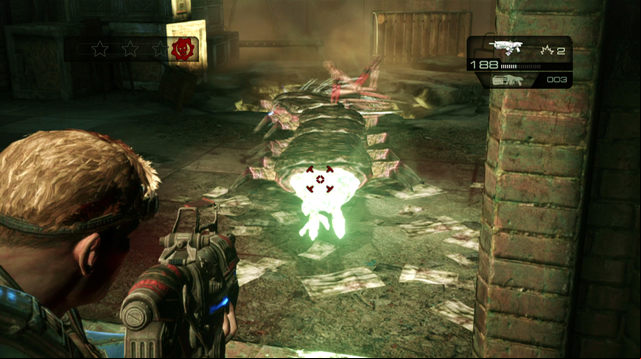 Once you reach the end of the corridor, on the right side you'll encounter first Serapede - Archives - Museum Of Military Glory - Gears of War: Judgment - Game Guide and Walkthrough