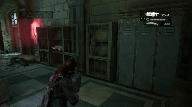 Go through the door on the left - Courtyard - Halvo Bay Military Academy - Gears of War: Judgment - Game Guide and Walkthrough