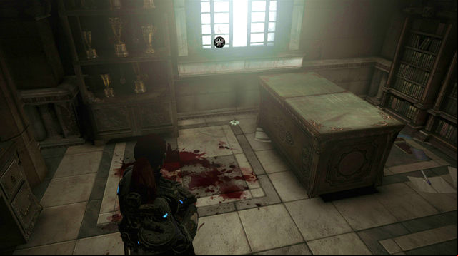 If you're not limited with time limit then you can go to the room left from the building entrance - Courtyard - Halvo Bay Military Academy - Gears of War: Judgment - Game Guide and Walkthrough