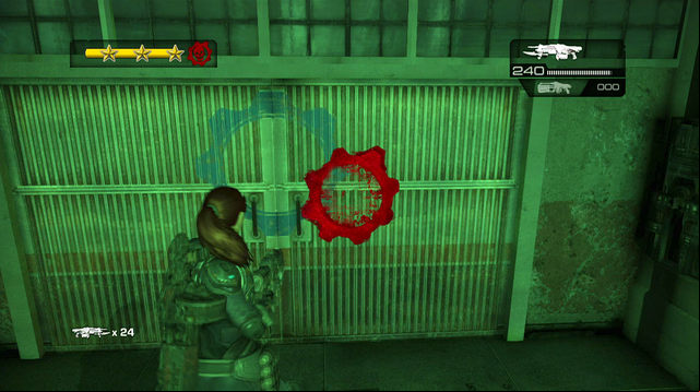 Run further through the left corridor, ignoring Tickers/Wretches you by - Courtyard - Halvo Bay Military Academy - Gears of War: Judgment - Game Guide and Walkthrough