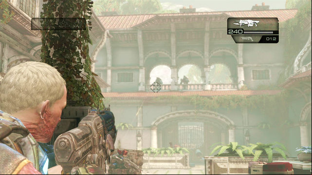 There is a declassified mission symbol on the left wall - Soleno Villa - Seahorse Hills - Gears of War: Judgment - Game Guide and Walkthrough