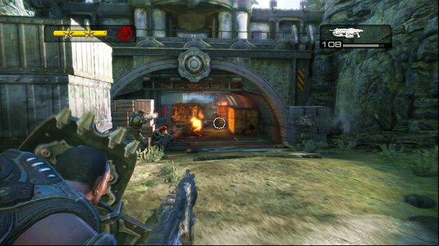 After repelling the first attack, Kantus will appear at the top - Motor Pool - Onyx Point - Gears of War: Judgment - Game Guide and Walkthrough