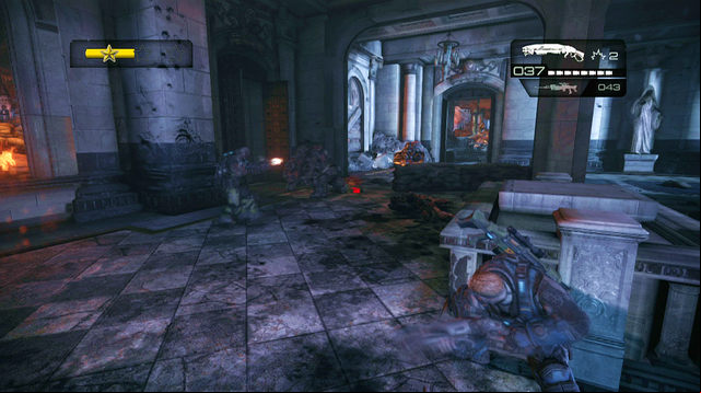 The last wave will appear in the age on the right - Halls of Judgment - The Courthouse - Gears of War: Judgment - Game Guide and Walkthrough