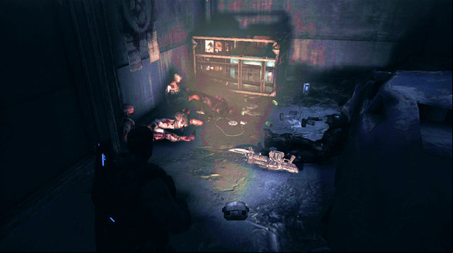 After starting the mission, turn left - Anybody Home - Aftermath - Gears of War: Judgment - Game Guide and Walkthrough