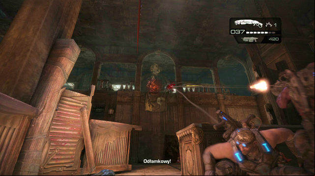 After clearing the area, get inside the building - One Step Closer - Aftermath - Gears of War: Judgment - Game Guide and Walkthrough