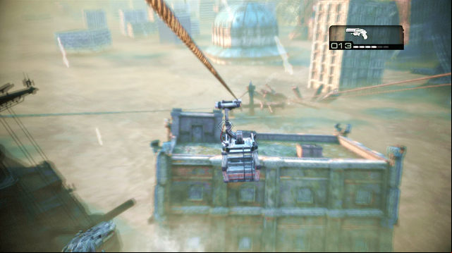 While sliding down the line ignore enemies you by and focus on gondolas moving towards you - A Few Complaints - Aftermath - Gears of War: Judgment - Game Guide and Walkthrough
