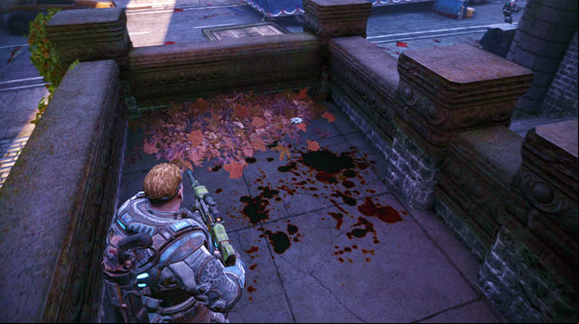 In the Parade Grounds section - Downtown Halvo Bay - COG tags - Gears of War: Judgment - Game Guide and Walkthrough