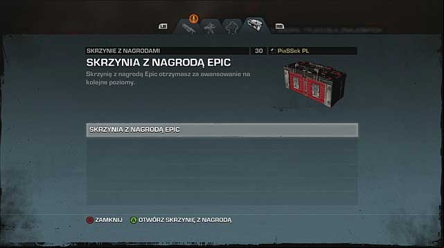 There are three types of PrizeBoxes in the game, earned for various activities and progresses - PrizeBoxes - Other - Gears of War: Judgment - Game Guide and Walkthrough