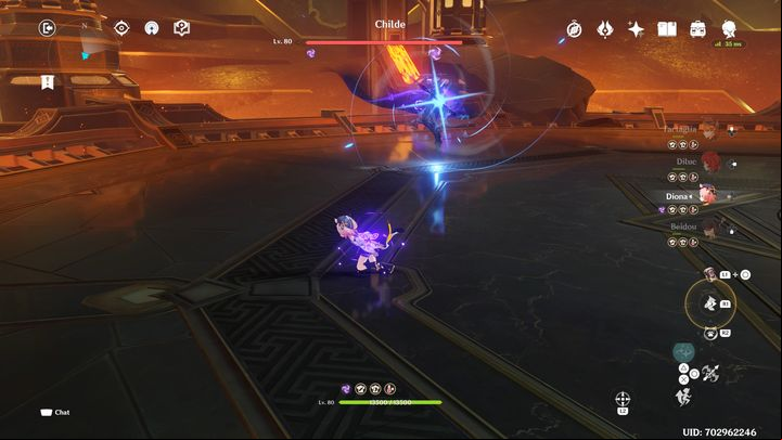 After defeating Childe for the second time, he will change his form, combining the two elements - water and electricity - Genshin impact: How to beat Childe boss? - Bosses - Genshin Impact Guide