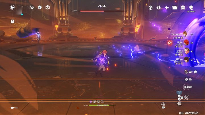 Childe can also summon a projectile that moves around the map in random directions - Genshin impact: How to beat Childe boss? - Bosses - Genshin Impact Guide