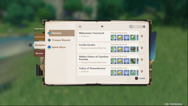 Domains, i - Genshin Impact: Adventure Rank - how to farm quickly? - FAQ - Genshin Impact Guide