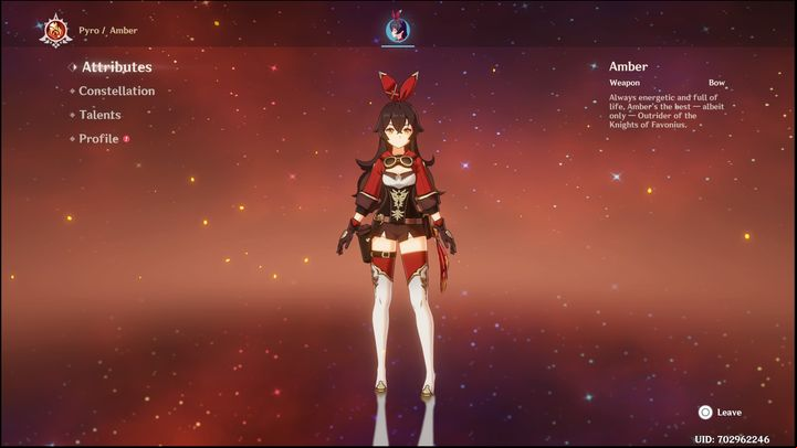 Amber is a four-star character who you will receive for free right at the start of the game - Genshin Impact: Amber - best builds (Pyro) - Pyro - Genshin Impact Guide