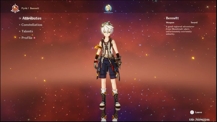 Bennet is a four-star character that you can get from Wishy - Genshin Impact: Bennet - best builds (Pyro) - Pyro - Genshin Impact Guide