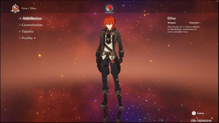 Diluc is a five-star character who fights with a Claymore - Genshin Impact: Diluc - best builds (Pyro) - Pyro - Genshin Impact Guide