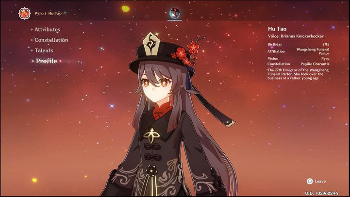 Deathmatch, outside the base ATK, also increases CRIT Rate - Genshin Impact: Hu Tao - best build (Pyro) - Pyro - Genshin Impact Guide